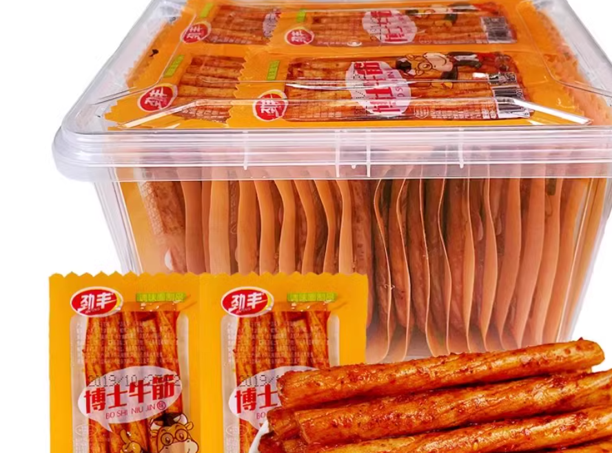 劲丰博士牛筋辣条儿时怀旧面筋双仔素牛筋豆筋小零食休闲食品小吃